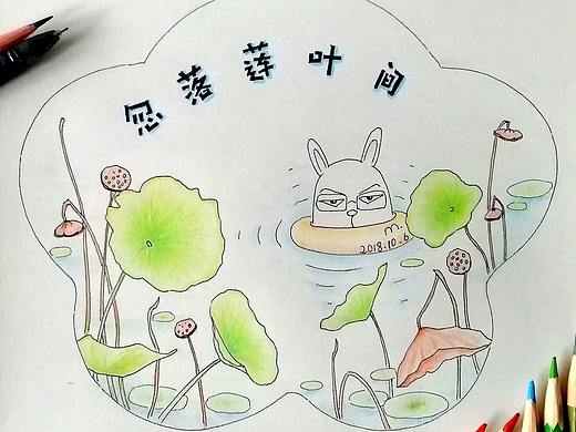 忽落莲叶间