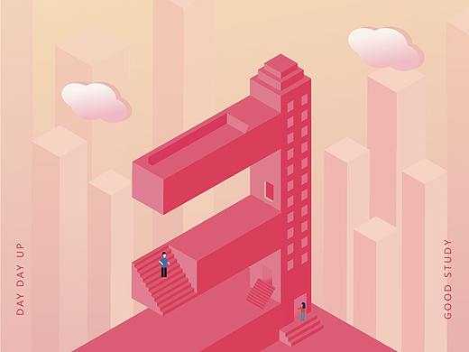 AI 2.5D插画海报