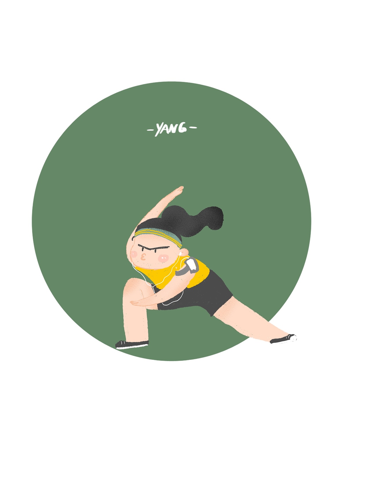 运动风q版小人一组