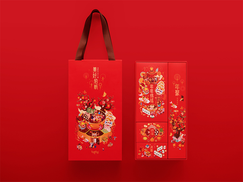 人间最美是新春，有礼有节®品牌《美好的新》（图ZMTg1MDIxNTA4） - 包装 - 站酷设计师有礼有节原创素材 - 站酷ZCOOL