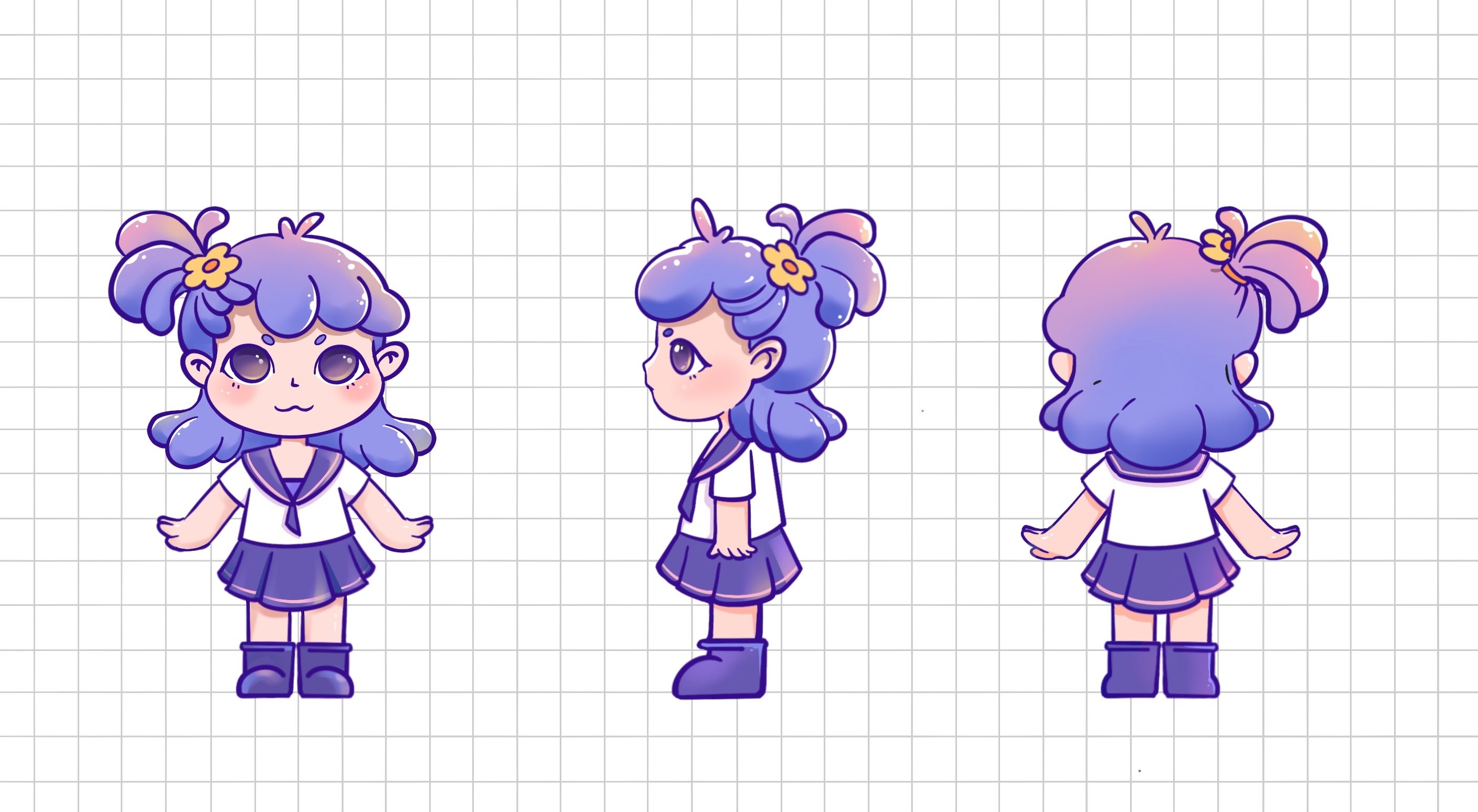 人物IP形象设计｜小女孩_ry冉冉升起的太阳-站酷ZCOOL