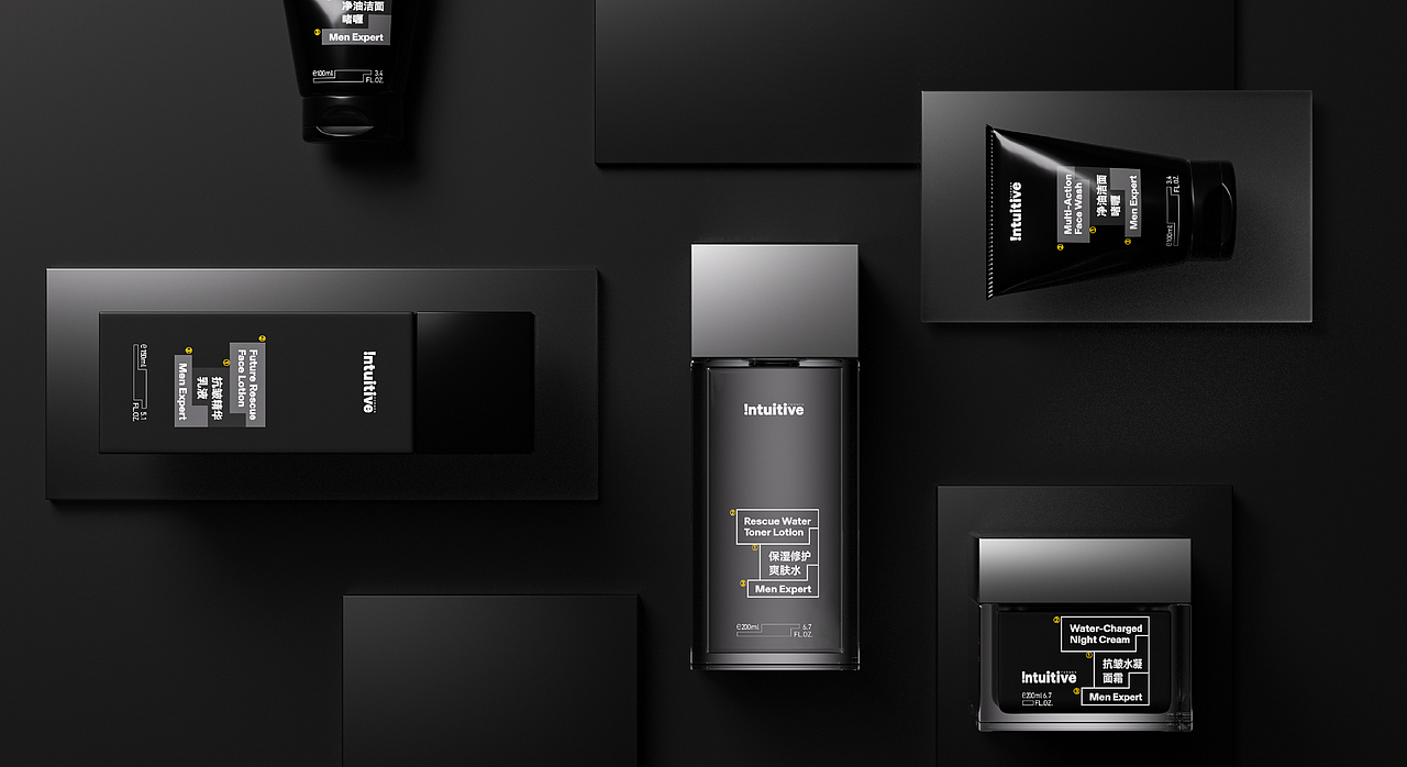 Intuitive男士护肤品牌设计（图ZMzA5MjQ4MDQ4） - 品牌 - 站酷设计师刺猬丨OneTwoOne原创素材 - 站酷ZCOOL