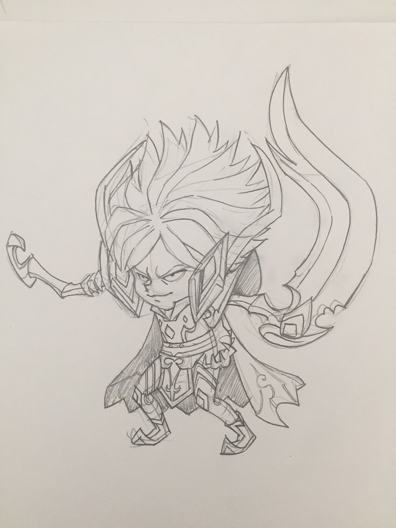 王者荣耀q版草稿