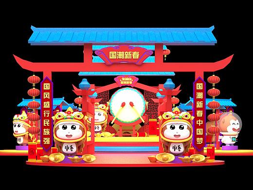 中國潮夢IP悟多多國潮春節(jié)主題美陳DP，國潮主題美陳！（個人主頁-ZNDE1NDcxNzY=） - 商業(yè)插畫 - 站酷設(shè)計師棟漫文創(chuàng)原創(chuàng)素材 - 站酷ZCOOL