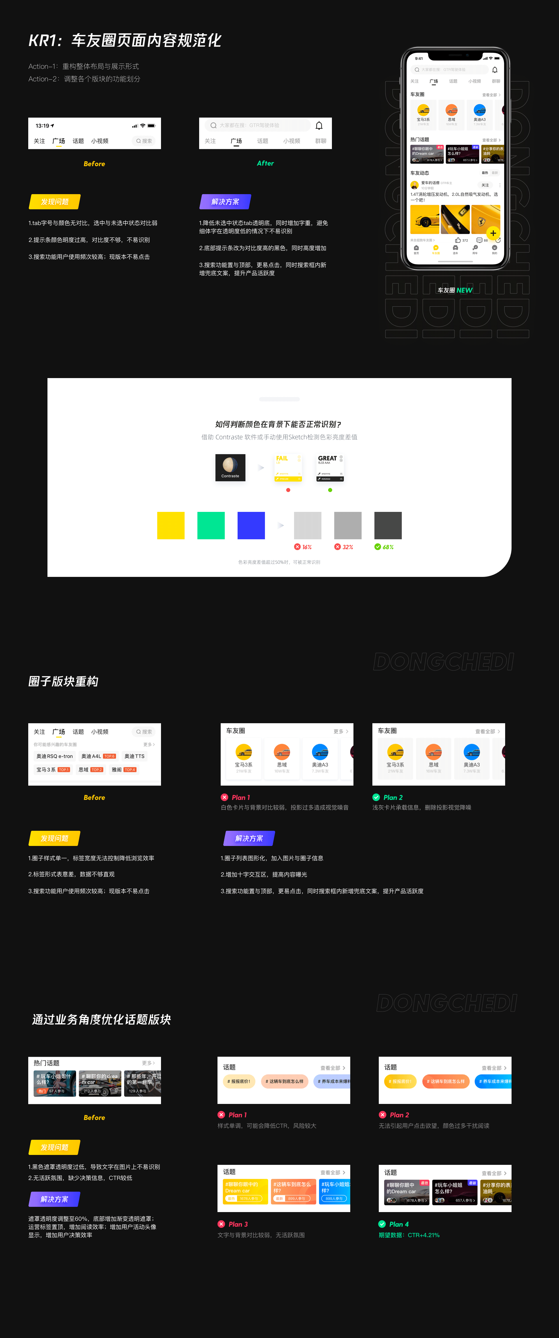 体验设计方案探索:懂车帝「车友圈」UI/UX