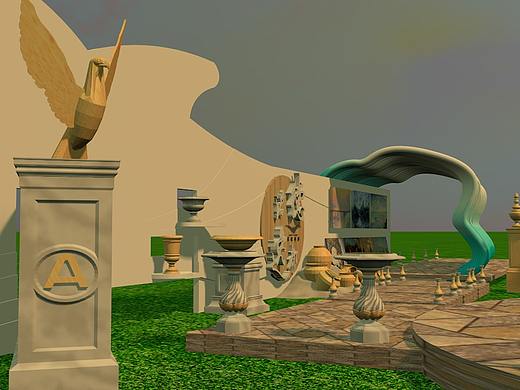 C4D场景-诺德逸都签到处