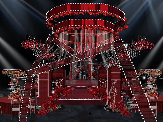 婚礼手绘／婚礼效果图／宴会设计作品13