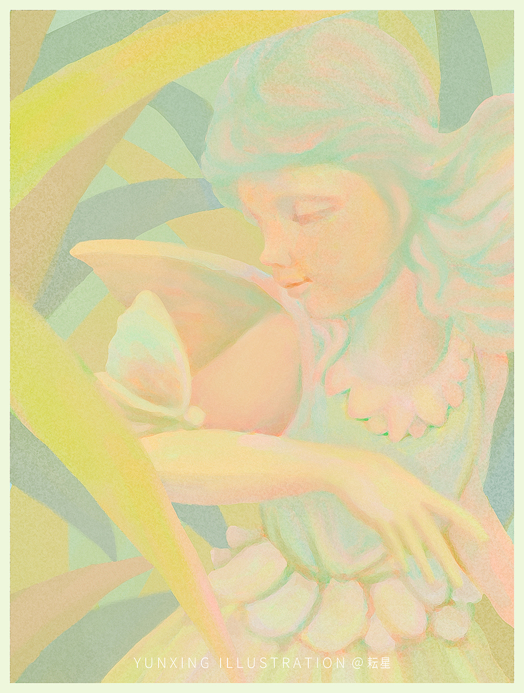 流浪花园(一) -- 静谧的安眠曲（图ZMjM0MjQzNTY4） - 艺术插画 - 站酷设计师耘星原创素材 - 站酷ZCOOL