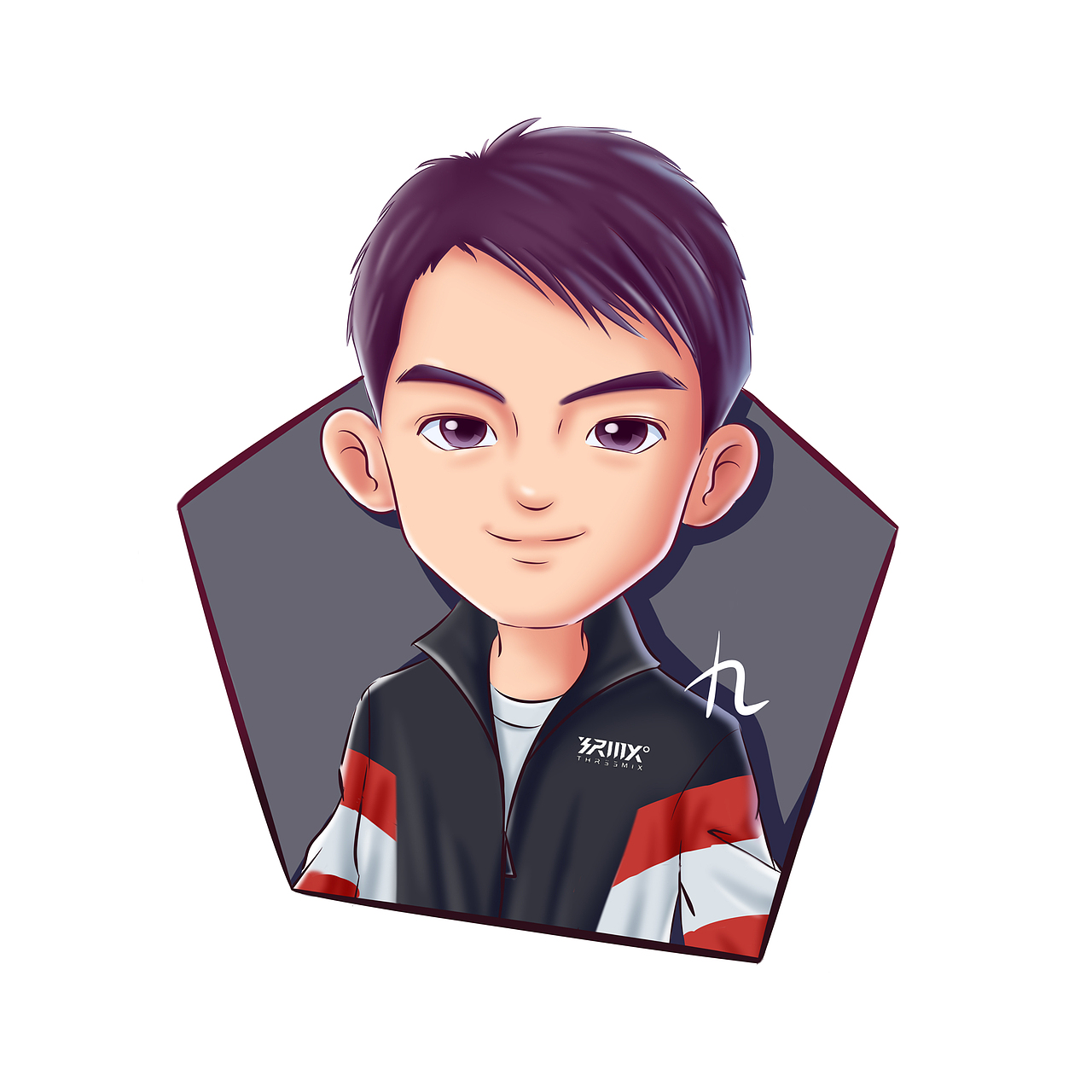 q版漫画头像——两位帅小伙