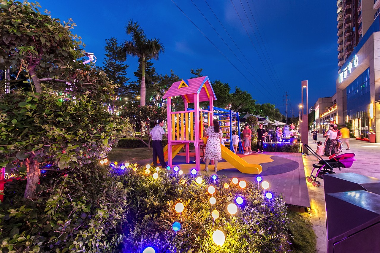 商业街氛围包装|益田学府天地商业街