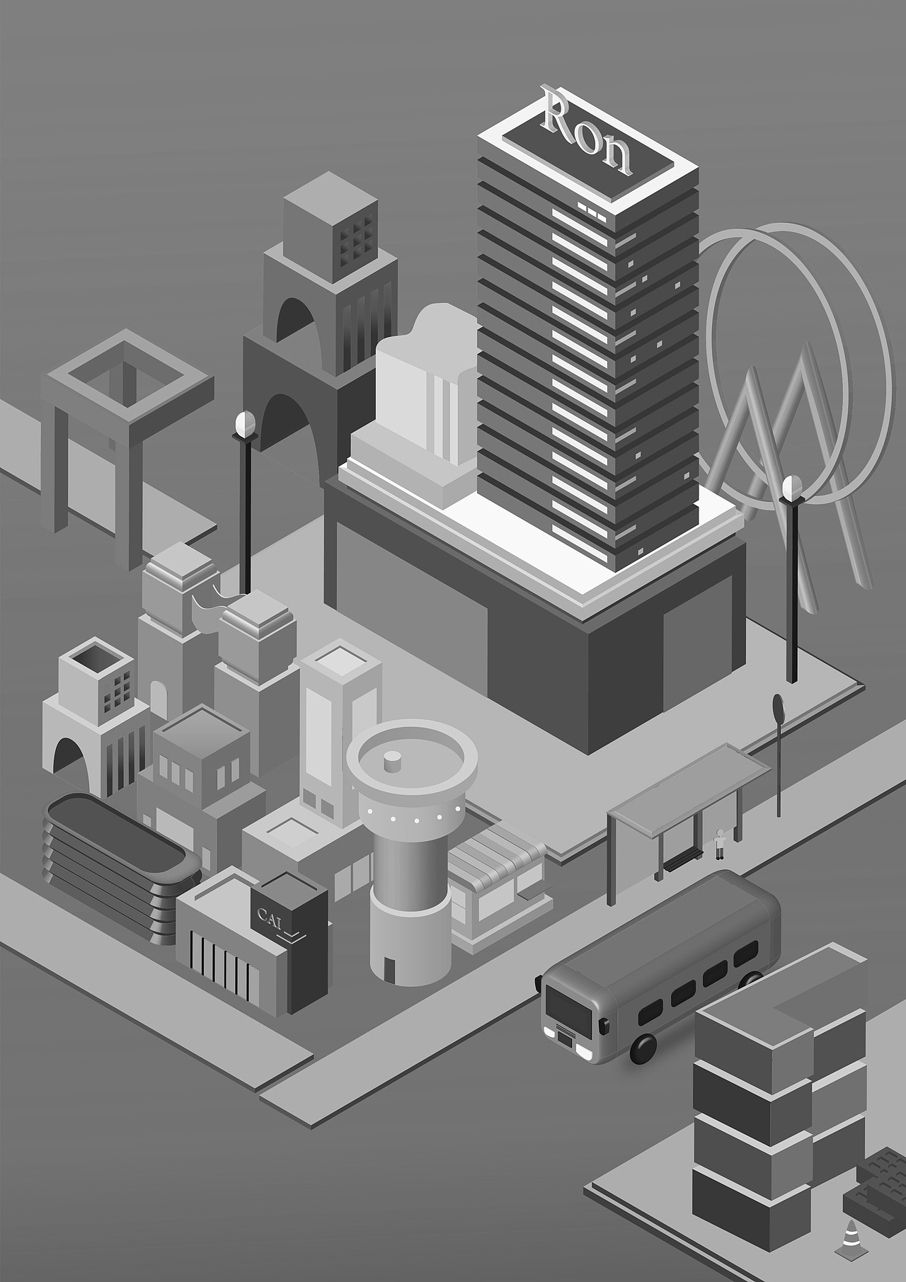My first 2.5D illustration design（图ZMjIwNDE4MjY4） - 绘本 - 站酷设计师Ron9999原创素材 - 站酷ZCOOL