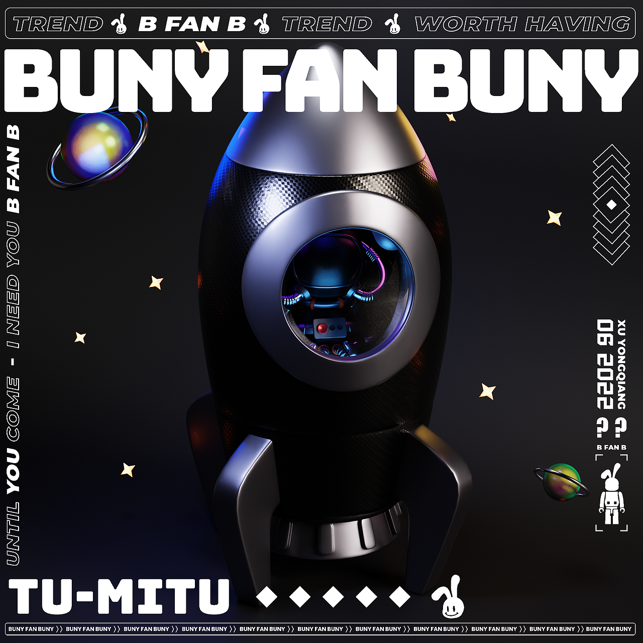 BUNY FAN BUNY潮流太空（图ZMzIzOTUwMDEy） - 人物/生物 - 站酷设计师徐坦斯原创素材 - 站酷ZCOOL