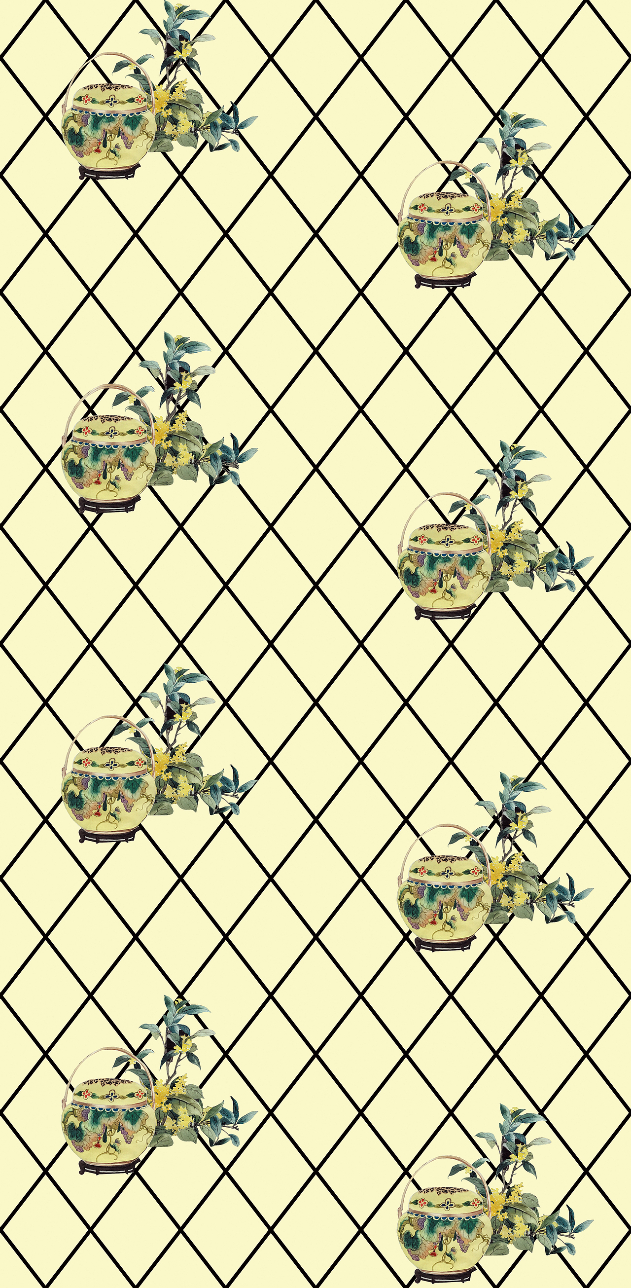 東方藝術花園印花 - 藝術家王依雅暖爐系列