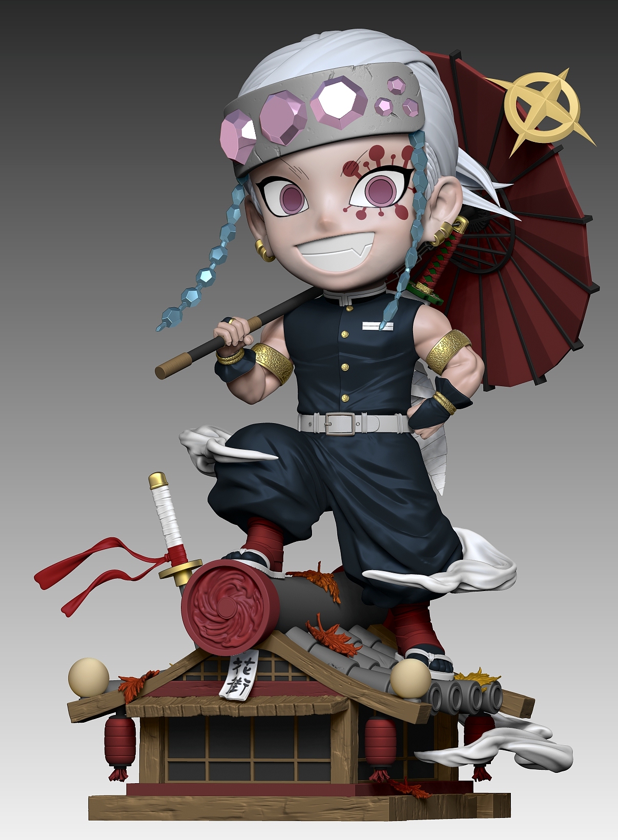 SD鬼灭音柱小场景雕像（图ZMjc3MDI4ODA0） - 手办/模玩 - 站酷设计师加油啊小太阳原创素材 - 站酷ZCOOL