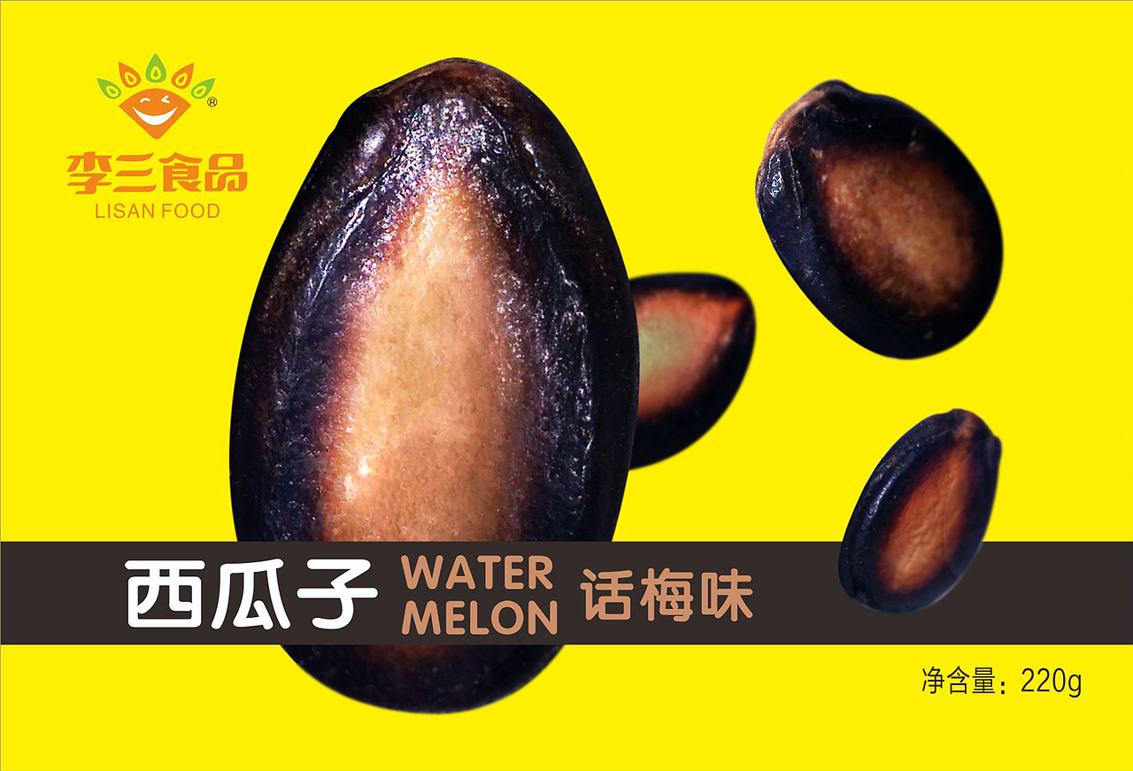 知白品牌设计——李三食品瓜子包装设计