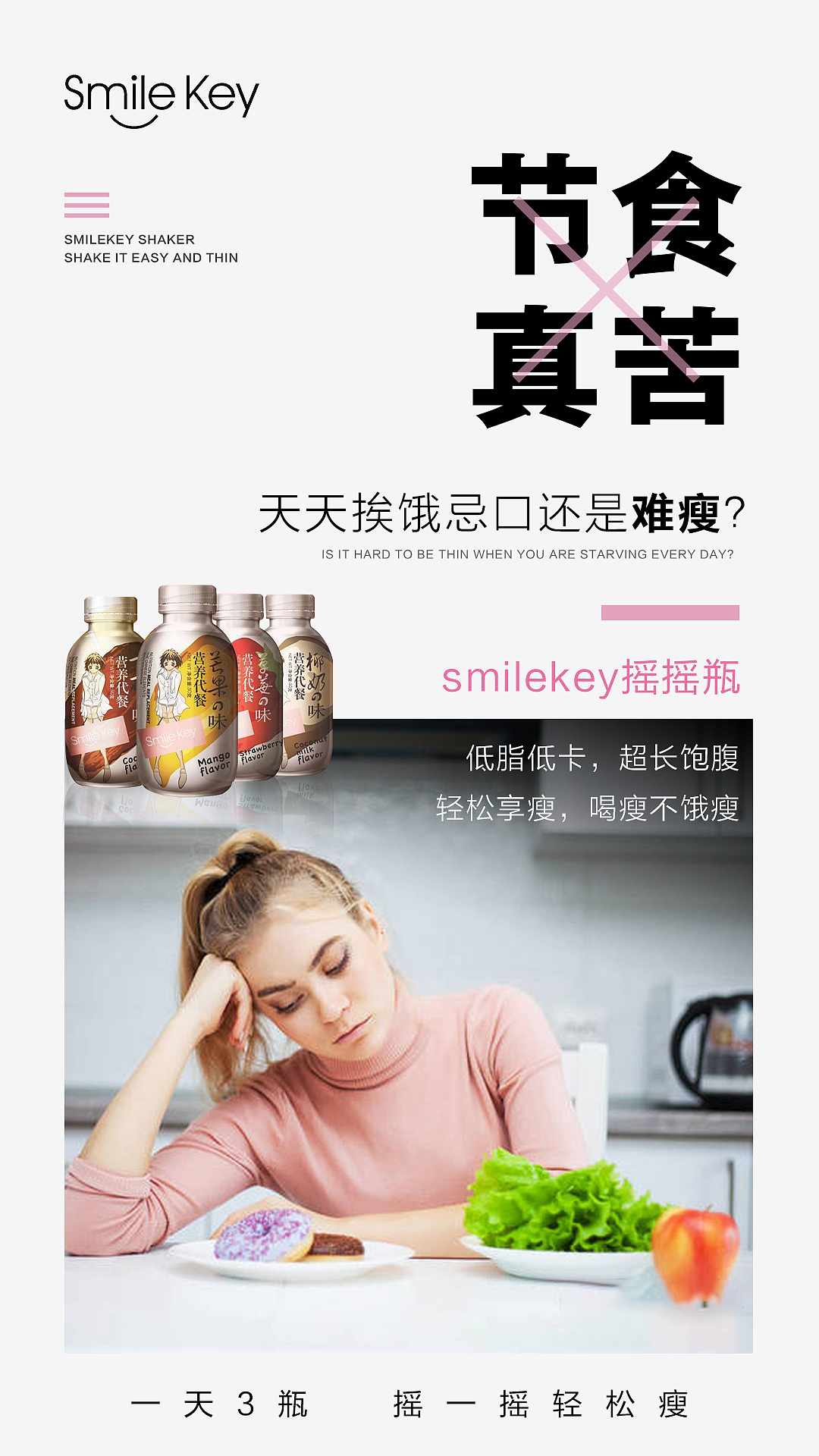 微商系列海报/奶昔代餐海报