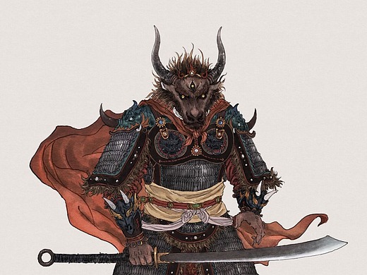 【角色设计】戎装之牛魔战将