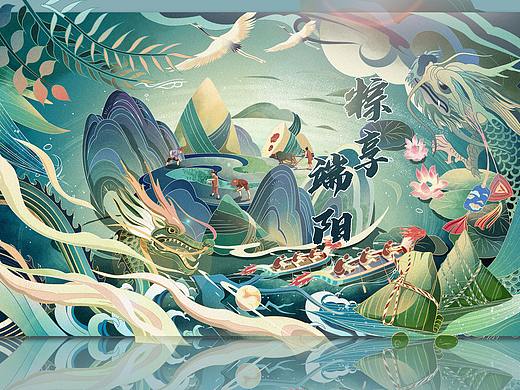 端午包装插画丨粽子节