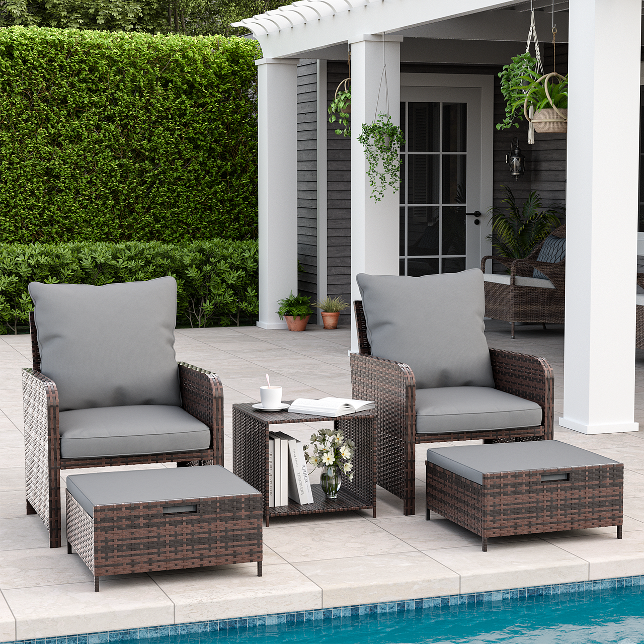 近期作品 户外藤编家具建模渲染