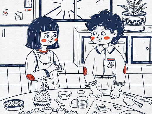 2022-01第一个月的插画小总结