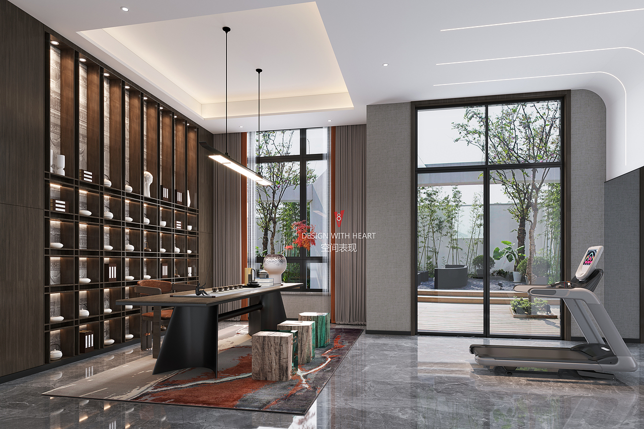 V8空间表现 | 新中式公寓设计