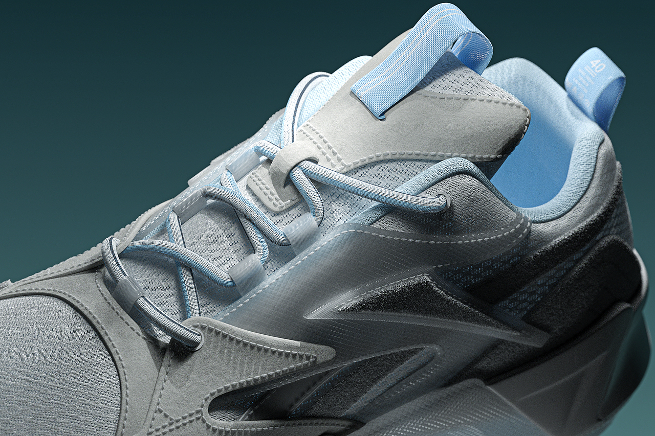 REEBOK SPORTS SHOES/锐步运动鞋产品渲染