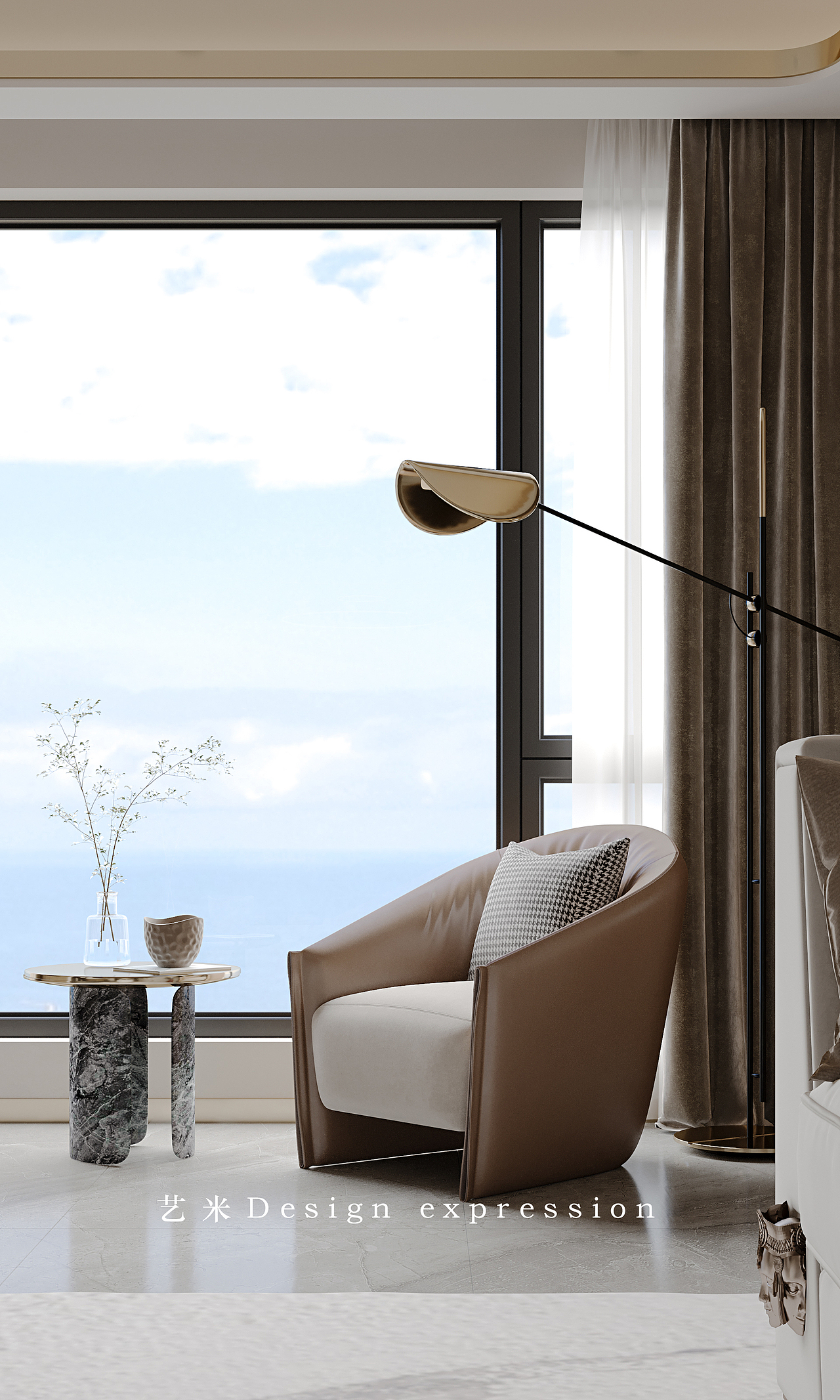 美式轻奢客餐厅-艺米效果图