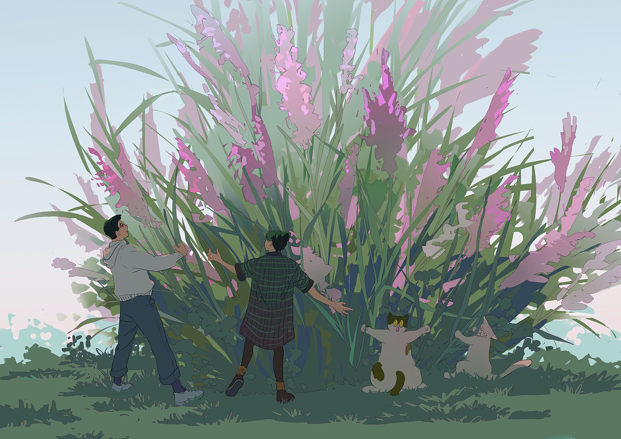 红色芦苇（纠结色调）（图ZMzE5MzA3Mjk2） - 创作习作 - 站酷设计师莫小墨momo原创素材 - 站酷ZCOOL