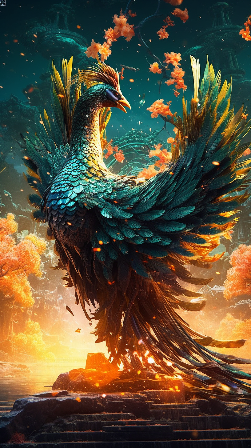 中国古代神兽系列-凤凰（图ZMzQ0ODM1MjY0） - 创作习作 - 站酷设计师艺舟1014原创素材 - 站酷ZCOOL