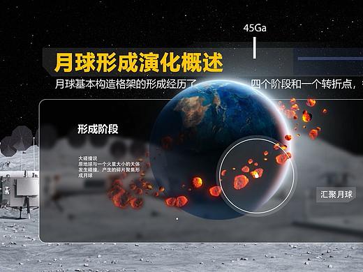 月球科普展信息投影设计