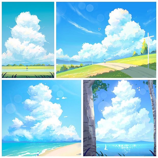 怀念夏天（图ZMzE4NzcxNzcy） - 创作习作 - 站酷设计师七安菲原创素材 - 站酷ZCOOL