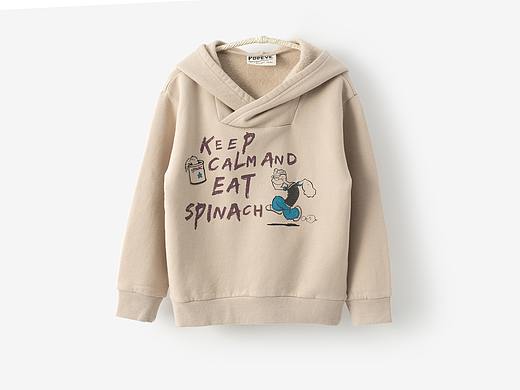 大力水手连帽卫衣戎装拍摄裤子服装摄影平铺挂拍白底图