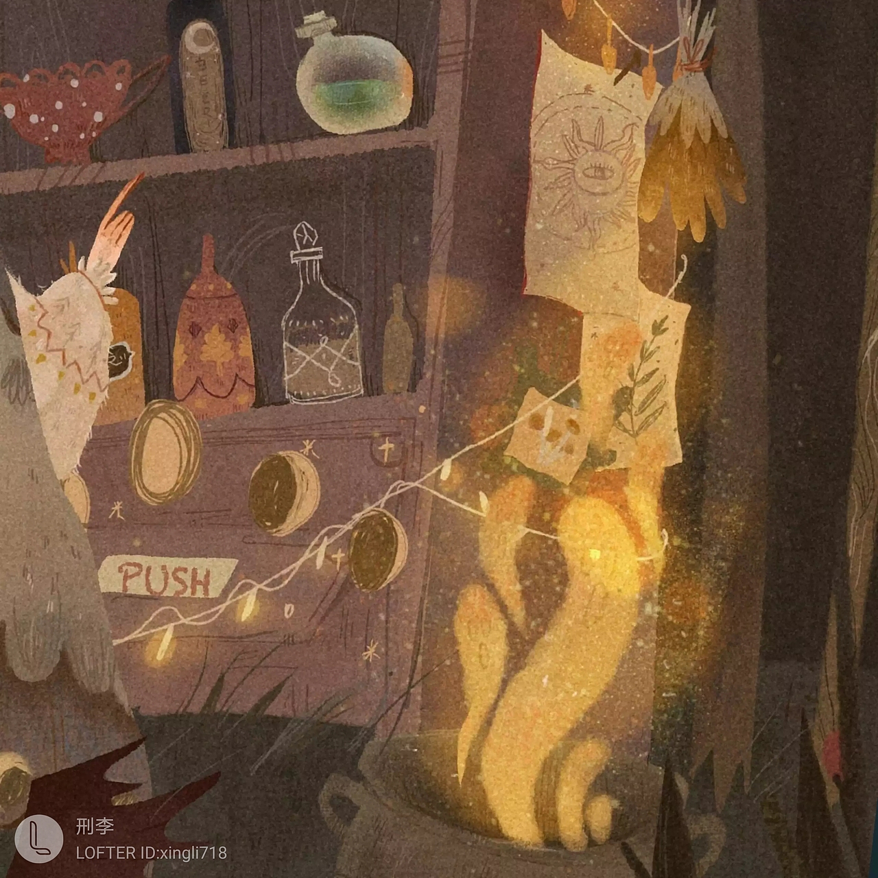 《尼可鲁森林夜晚的故事》（图ZMjMyMDIxODM2） - 儿童插画 - 站酷设计师角落马原创素材 - 站酷ZCOOL