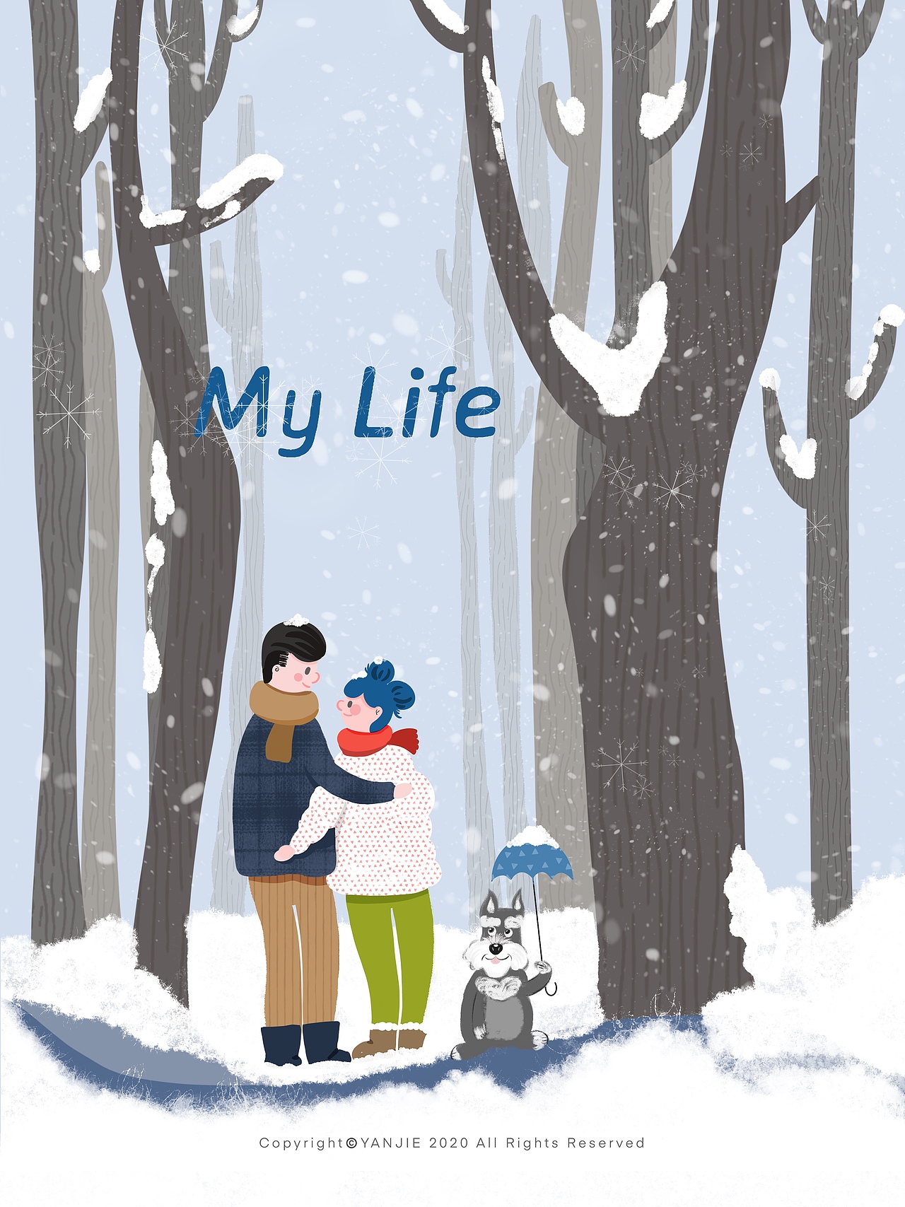 My Life系列插画（图ZMTk1NTU1MzMy） - 商业插画 - 站酷设计师涂小染YANJIE原创素材 - 站酷ZCOOL