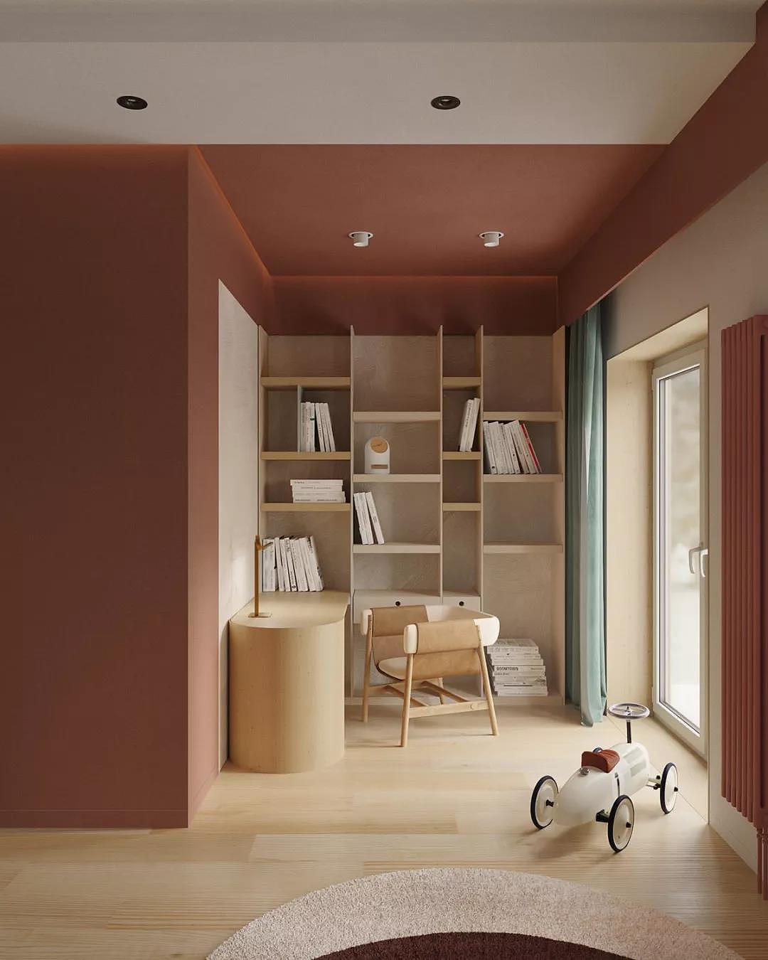 乌克兰86平现代复式装修,别致美观