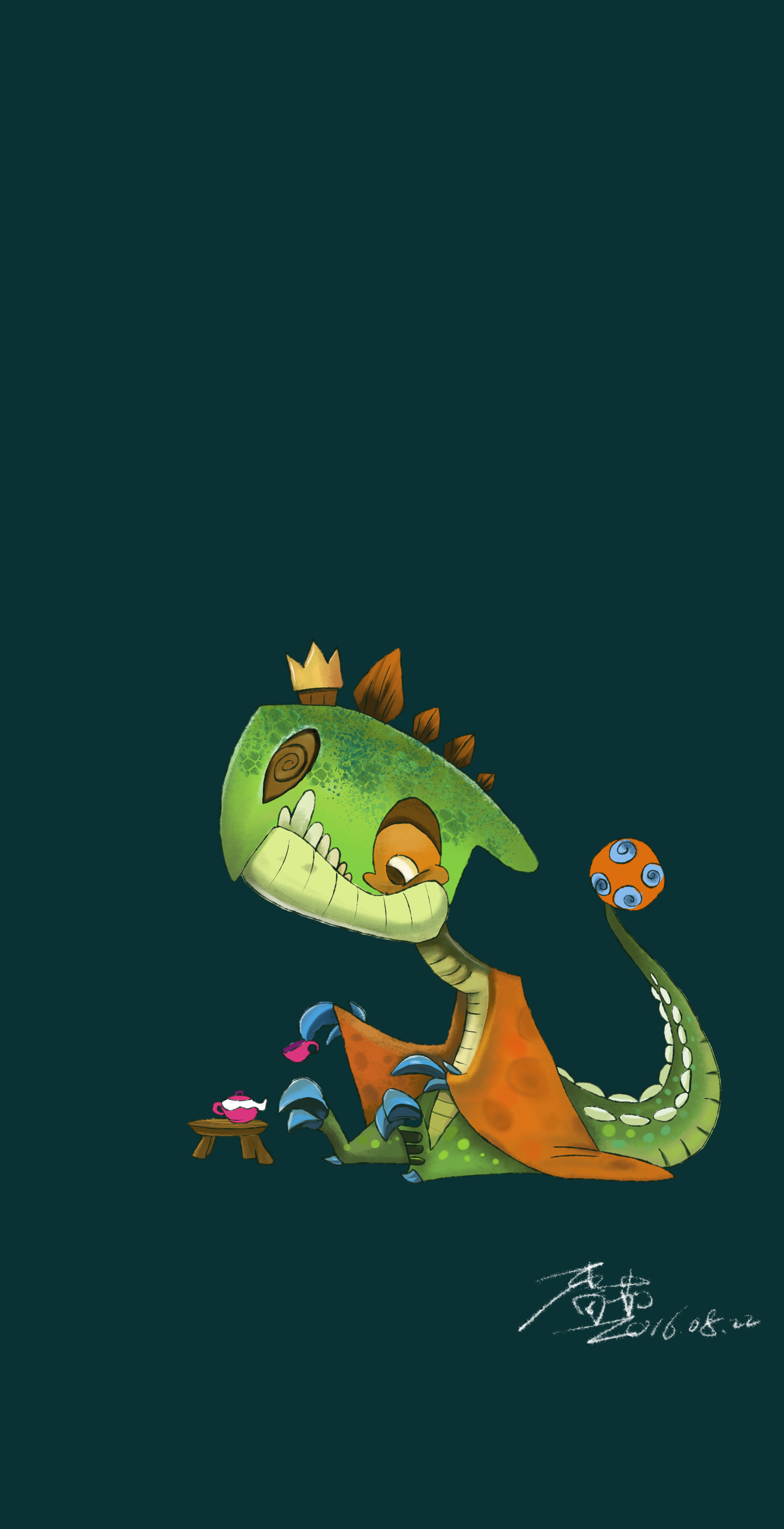 恐龙国王|插画|儿童插画|景泰绘 - 原创作品 - 站酷 (zcool)