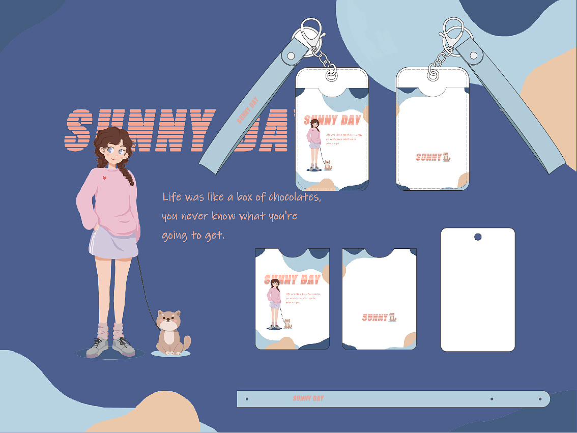 治愈少女系产品设计—卡包（图ZMzI2NzE4OTQ0） - 商业插画 - 站酷设计师小花椒呀原创素材 - 站酷ZCOOL