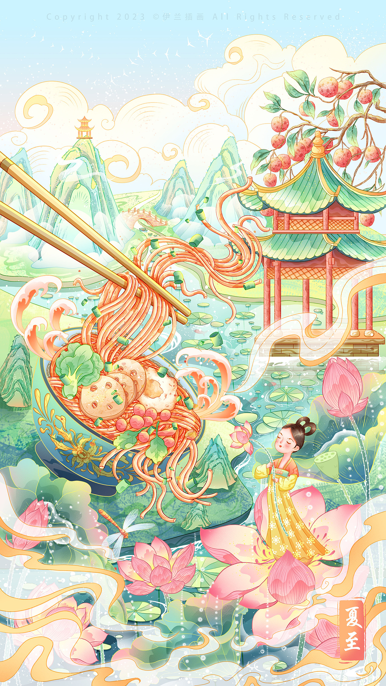 中国传统节气 I 24节气国风插画合集-春夏篇(图ZMzUzMzY3NzEy) - 创作习作 - 站酷设计师勤明原创素材 - 站酷ZCOOL