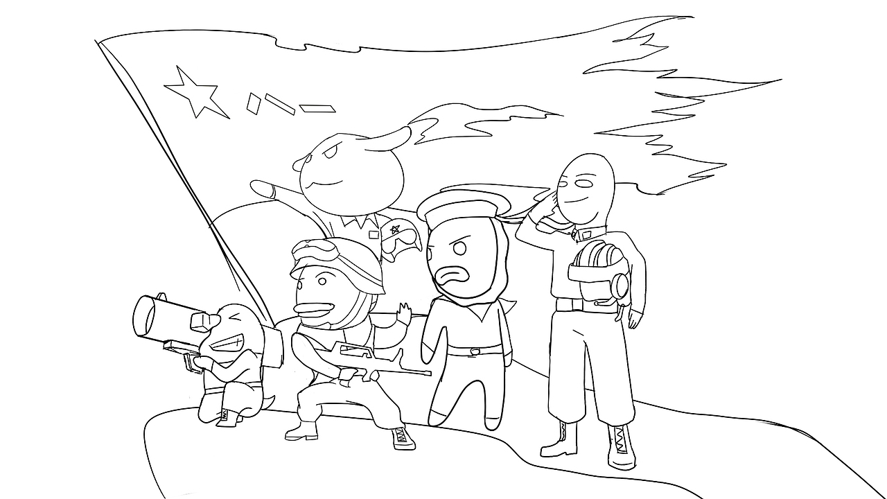 向全国人民解放军致敬!