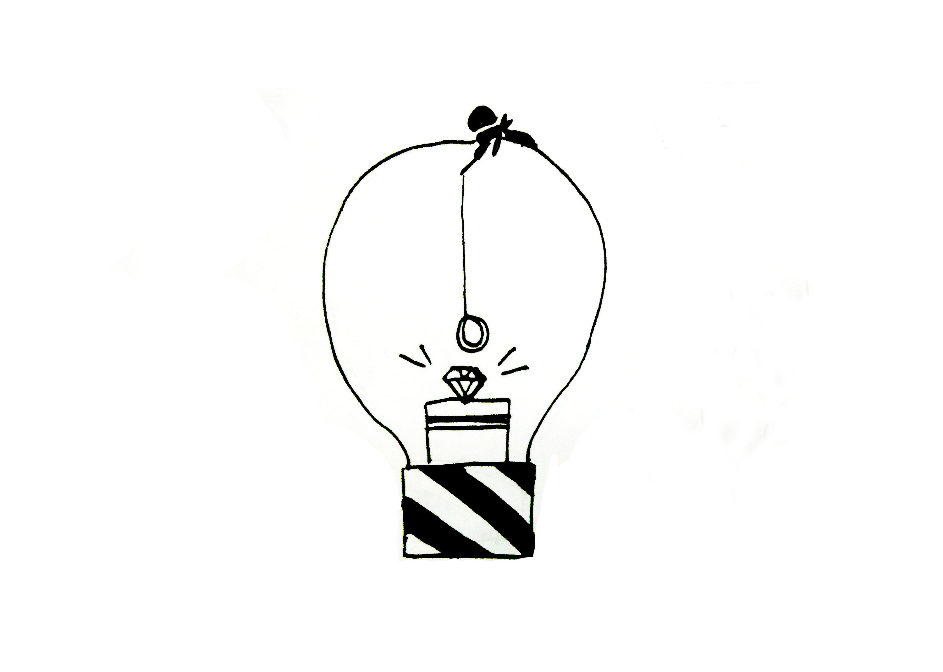 灯泡的创意画法图片