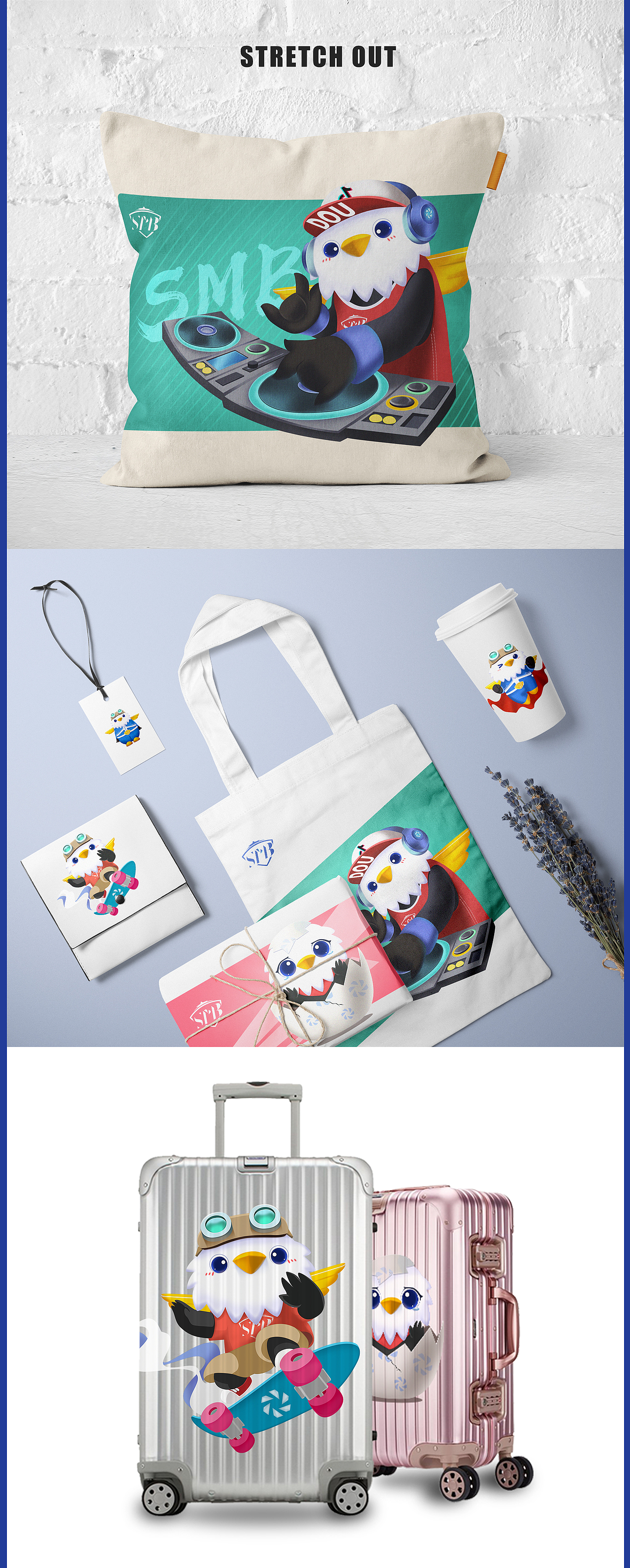 字节跳动旗下SMB吉祥物设计初稿（图ZMjAyMDM2MDIw） - IP形象 - 站酷设计师会发芽丶冬菇酱原创素材 - 站酷ZCOOL