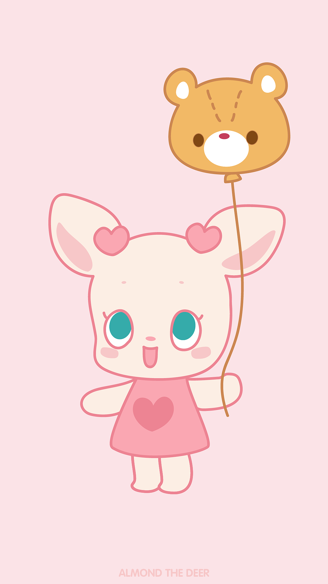 小鹿杏仁儿可爱手机壁纸