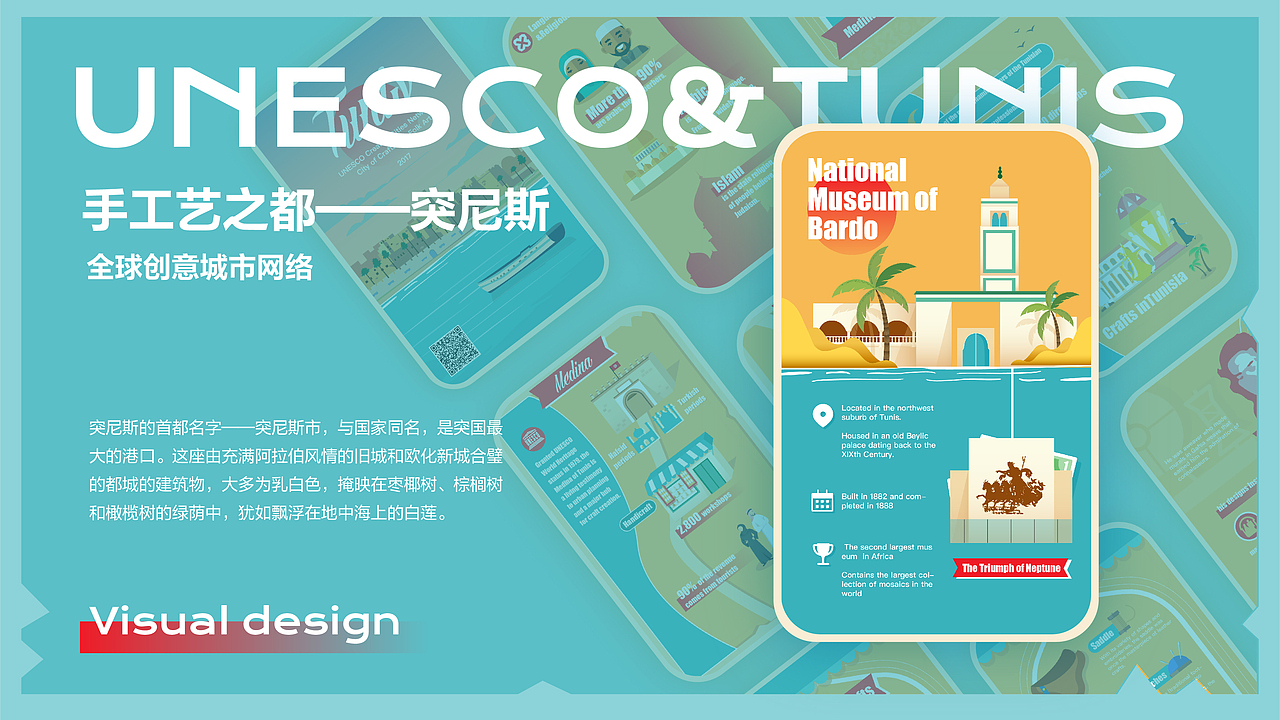 全球创意城市网络手工艺之都——突尼斯信息可视化h5