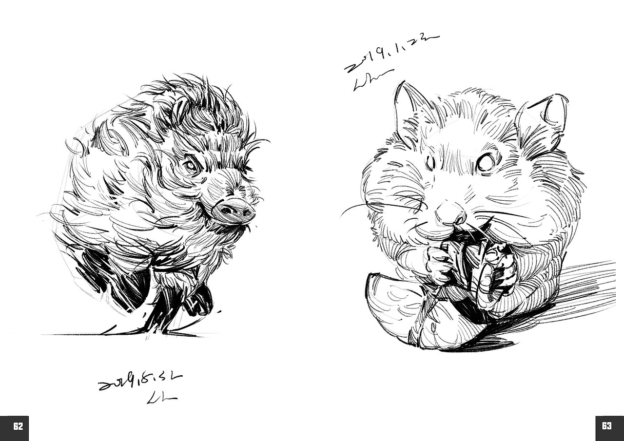 2019速写簿（图ZMTkyODg0MDA4） - 绘画 - 站酷设计师半岛酒徒原创素材 - 站酷ZCOOL