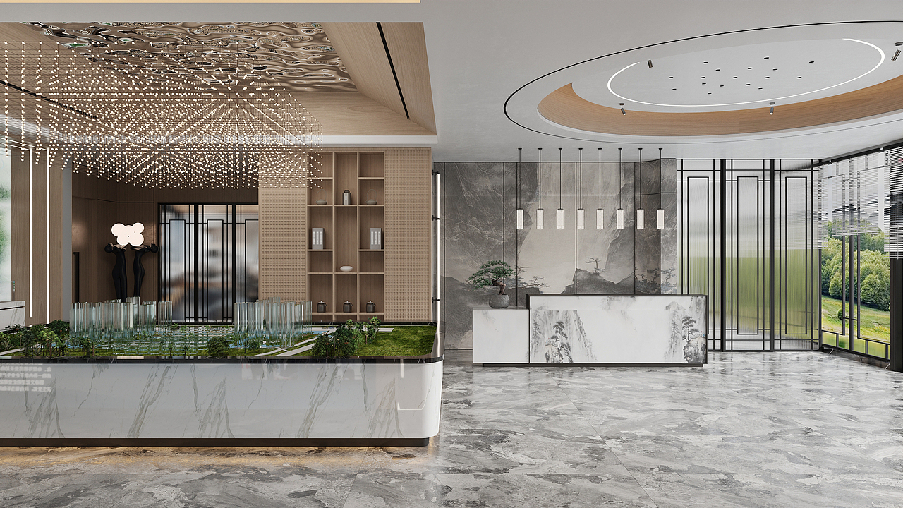 宜影古镇售楼部（图ZMjg0Mjk4MTQ0） - 商业空间设计 - 站酷设计师张先森森森原创素材 - 站酷ZCOOL