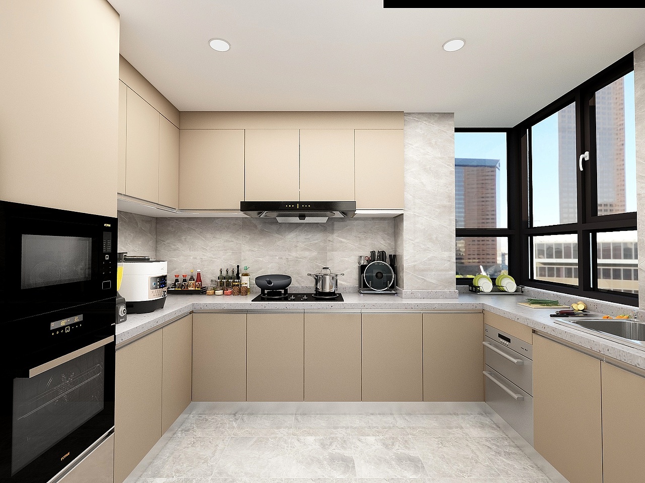 深圳龙岗:公园大地,现代简约风装修案例效果图