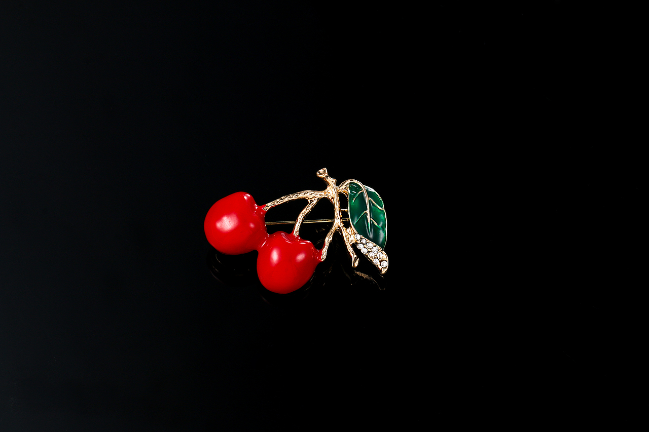 植物胸针系列黑底