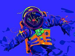 關(guān)于“一處藝術(shù)”的潮流插畫(huà)