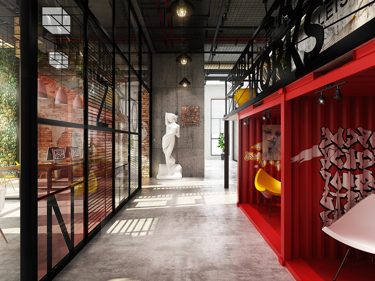 “H+ YOUTH ZONE”联合办公空间设计 2012级室内设计专业毕业设计作品（图ZNTUzNDU2NzY=） - 家装设计 - 站酷设计师昌子先生原创素材 - 站酷ZCOOL