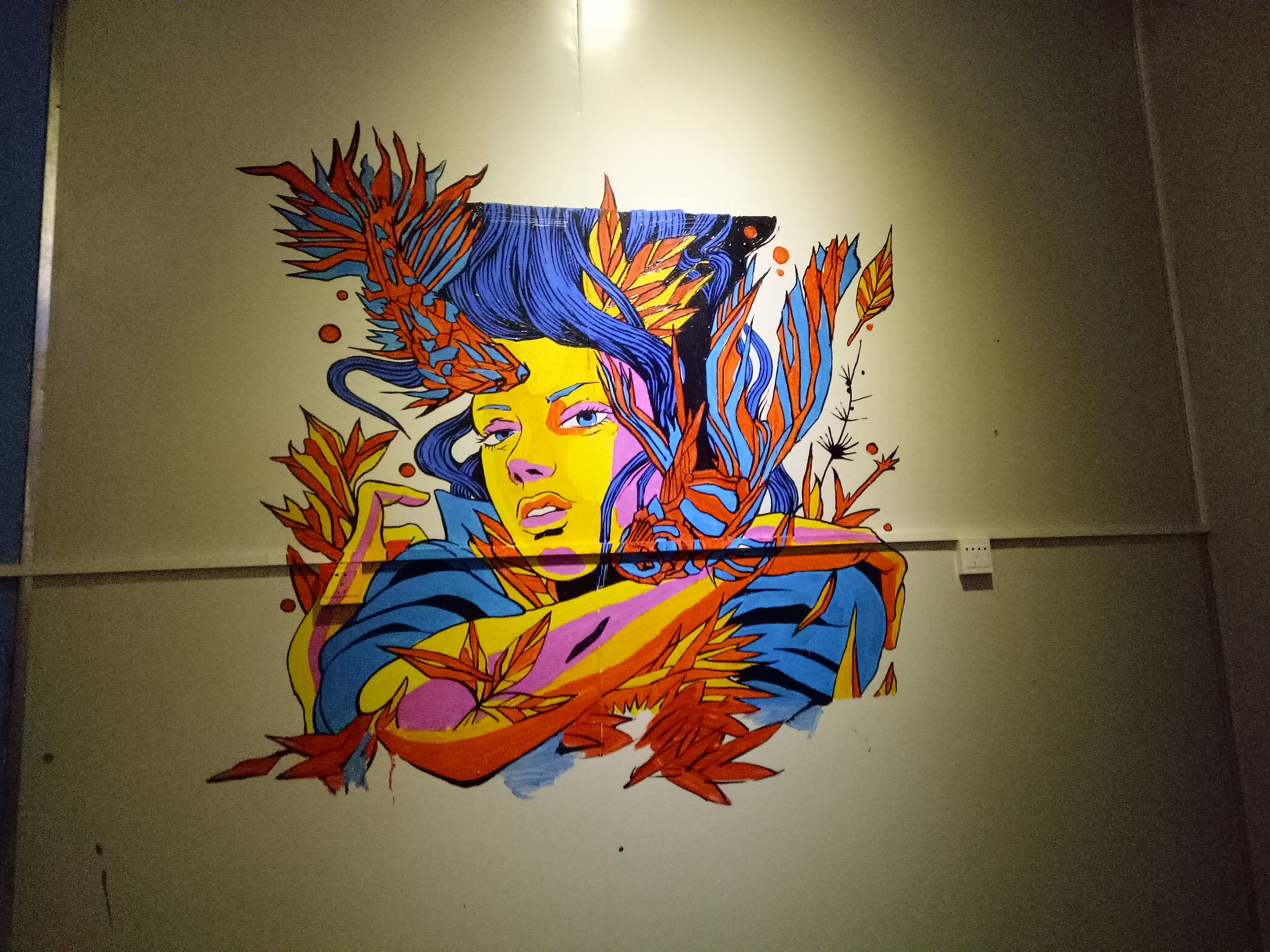 墙体彩绘|插画|新锐潮流插画|一匕 - 原创作品 - 站酷 (zcool)